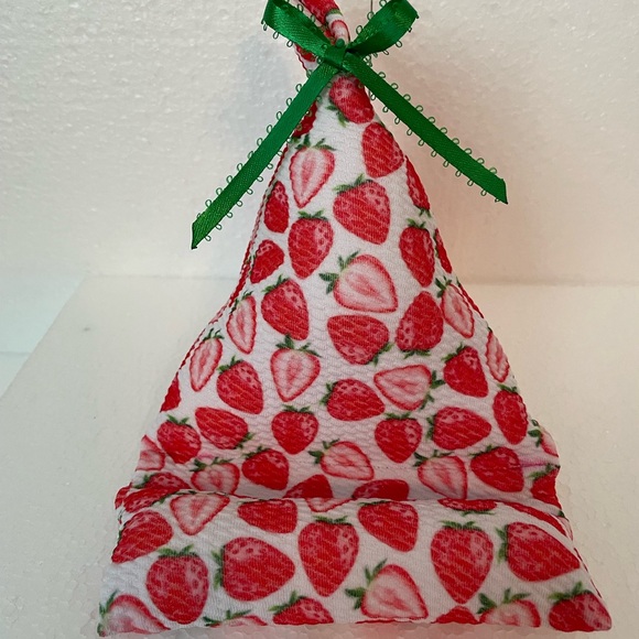 Phone Pillow Stand Strawberry design fabric - Picture 2 of 4